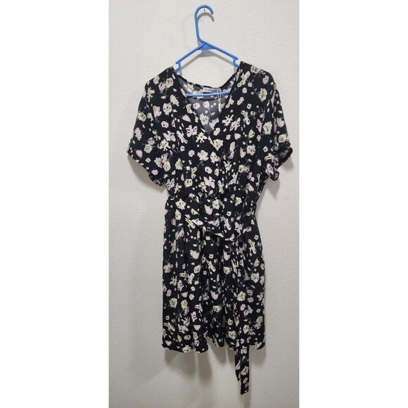 Nemidor Womens Casual Plus Size Summer Boho Swing Wrap Dress Floral Print Sz 32 - Picture 7 of 7